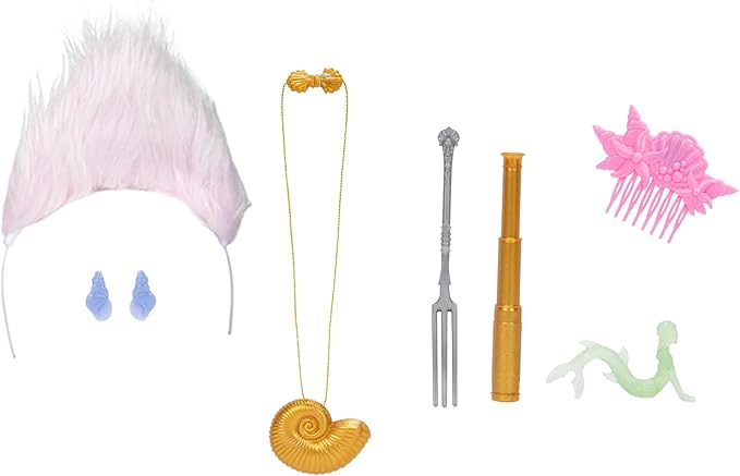 Disney The Little Mermaid Ariel & Ursula Dress Up Trunk, Treasure Chest Includes Ariel and Ursula's Outfit Dresses with Accessories [Amazon Exclusive]