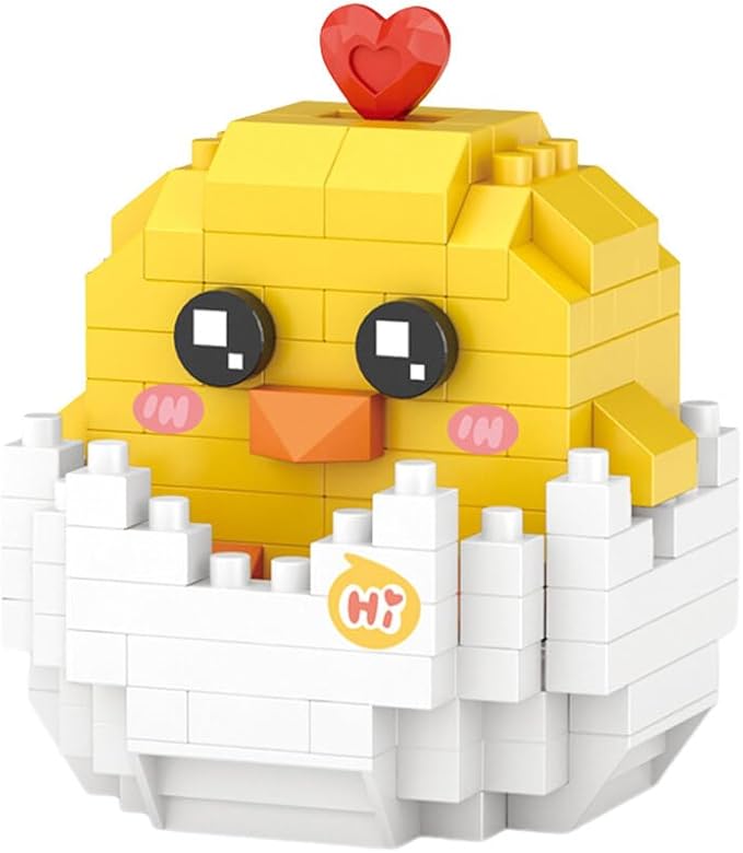 Aetheria Mini Blocks Chick Building Animal Set 150 Pieces Creative Home Decor Building Toy Bricks for Kids or Adult Advent Calendar 2024