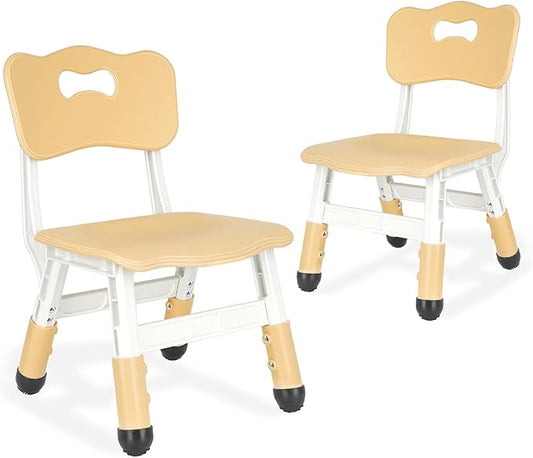 Kids Chair Adjustable Height Children Chairs Suitable for Children Age 2-8 with Foot Covers for Home Classroom Kindergarten and Children's venues Two-Pack