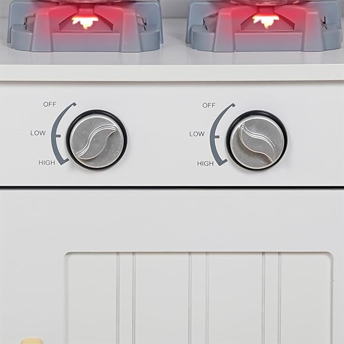 Kids Kitchen Playset,Children Play Kitchen for Toddler,Baby Toy Kitchen Set,Pretend Wooden Kitchen,Birthday Gifts with Play Sink Toy,Lights Sounds, Cooking Set for Kids Ages 1+Boys Girls