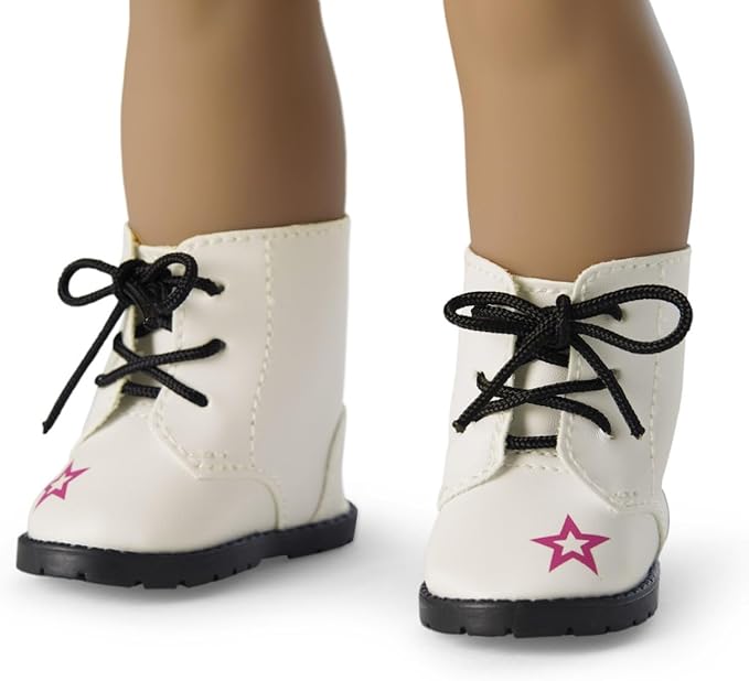 American Girl Truly Me 18-inch Doll #120 with Hazel Eyes, Dark-Brown Hair w/Highlights, Tan Skin, T-shirt Dress, For Ages 6+