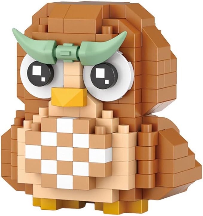 Aetheria Mini Blocks Owl Building Animal Set 150 Pieces Creative Home Decor Building Toy Bricks for Kids or Adult Advent Calendar 2024