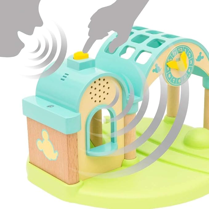 Brio 32270 Disney Mickey and Friends: Mickey Mouse Record & Play Station | Wooden Toy Train Set for Kids Age 3 and Up
