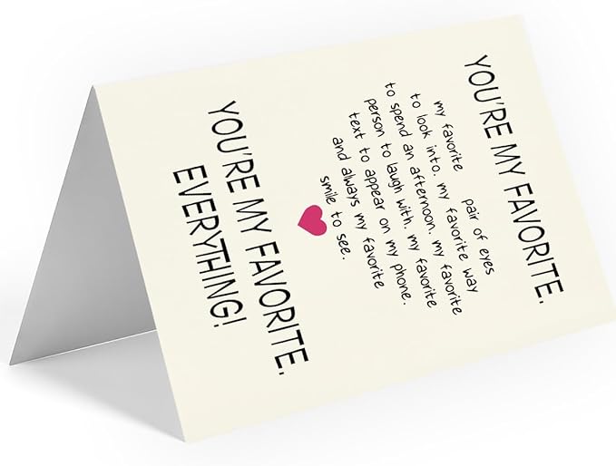 Anniversary Card for Husband, Birthday Card Him, Funny Greeting Card for Men & Boyfriend, Premium 400gsm Cardstock