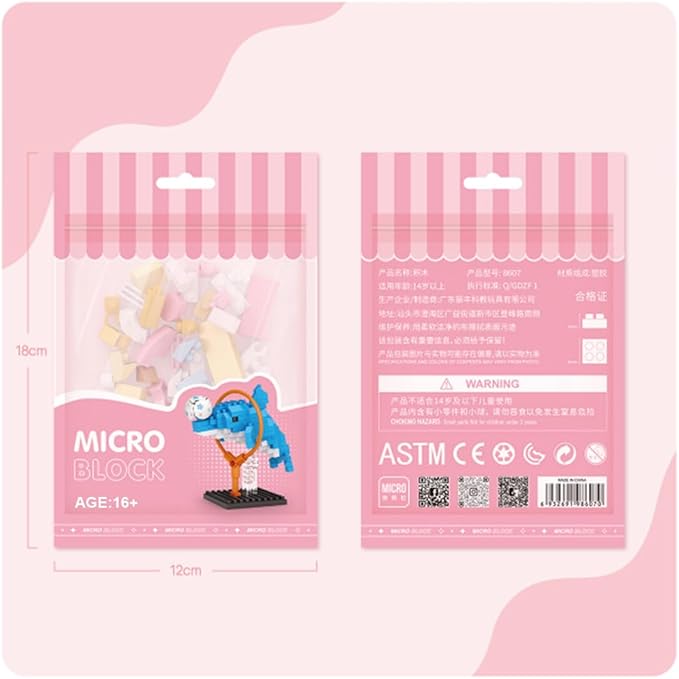 Aetheria Mini Blocks Dolphin Building Animal Set 150 Pieces Creative Home Decor Building Toy Bricks for Kids or Adult Advent Calendar 2024