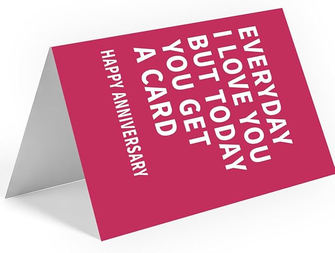 Anniversary Card to Husband | Funny Anniversary Card & Gifts for Women, Men, Husband, Wife, Him, and Her | Happy Anniversary Decorations
