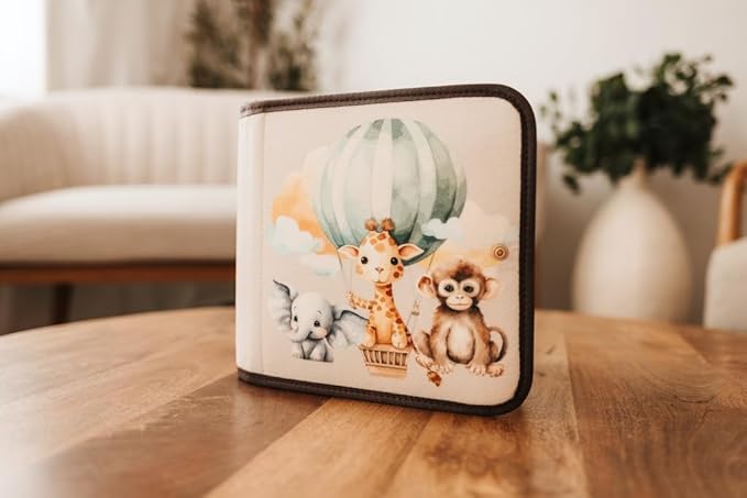 Montessori Busy Board Neutral Pastel Book, Interactive Toddler Gift Learning Curriculum, Educational Travel Daycare Toy, Language and Cognitive Skills, 3+ Year Old Boy Girl (Neutral)