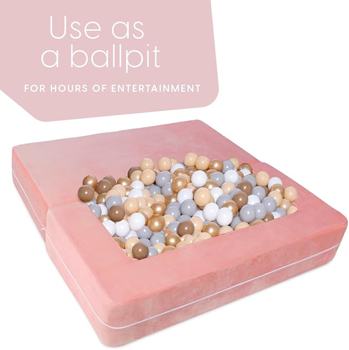 Milliard Kids Couch - Modular Kids Sofa for Toddler and Baby Playroom/Bedroom Furniture (Pink) with Bonus Pillow