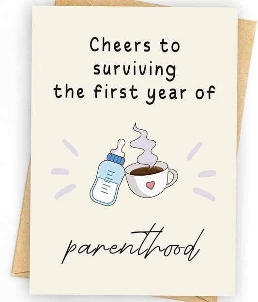 1st Birthday Card | First Birthday Card | 1st Birthday Gifts | 1 Year Old Birthday Card | 1st Birthday Card for Girl & Boy | First Birthday Card for Boy & Girl | 1st Birthday Decorations