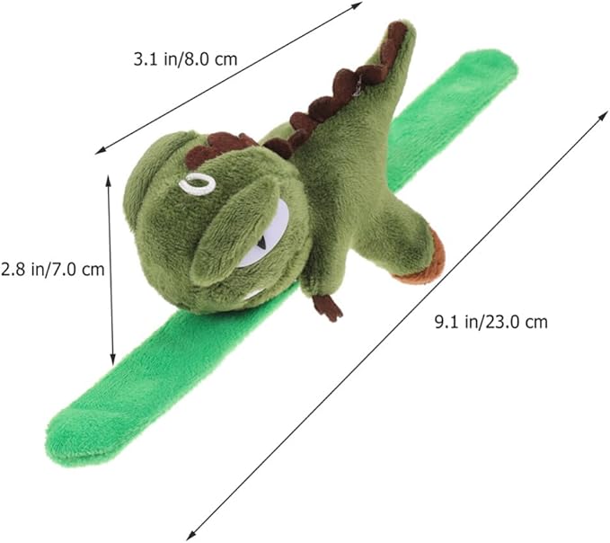 Abaodam Animal Slap Bracelets Dinosaur Slap Bracelet Plush Stuffed Animal Hugger Snap Wristband for Kids Birthday Party Favor