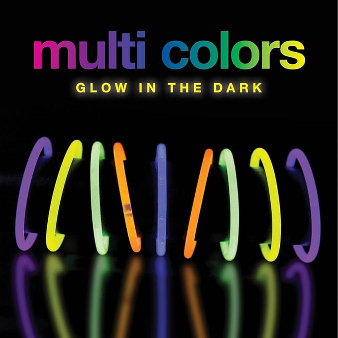 500 Glow Sticks Party Pack Necklaces And Bracelets - Ultra Bright Glow in The Dark Party Supplies, Bulk 8” Mixed Colors 200 Sticks And 300 Accessories - for Halloween, Christmas, Birthday