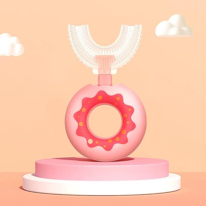 4 Packs Kids Toothbrushes U Shaped