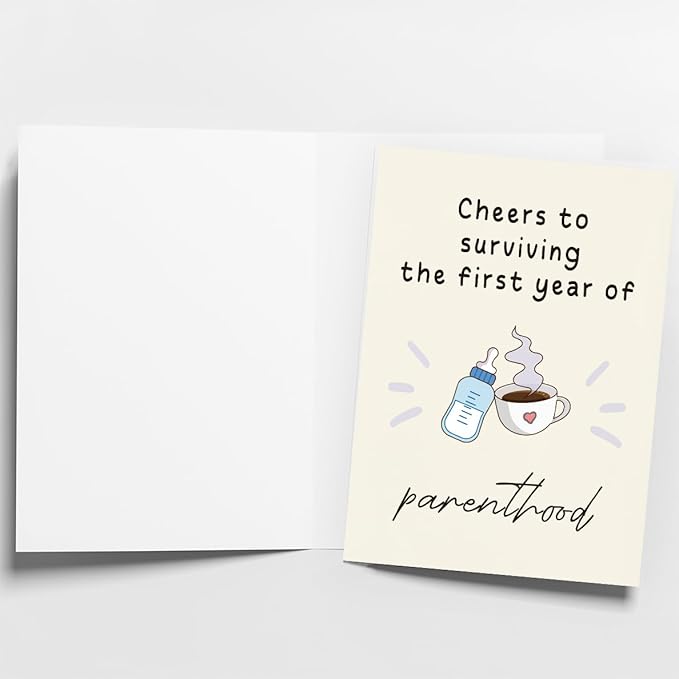 1st Birthday Card | First Birthday Card | 1st Birthday Gifts | 1 Year Old Birthday Card | 1st Birthday Card for Girl & Boy | First Birthday Card for Boy & Girl | 1st Birthday Decorations