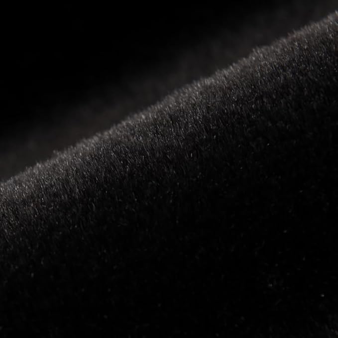 RBSC Home Waterproof Faux Fur Recliner Covers - Black Antislip Recliner Chair Slipcover Faux Rabbit Plush Furniture Protector with Elastic Straps for Kids, Dogs, Pets