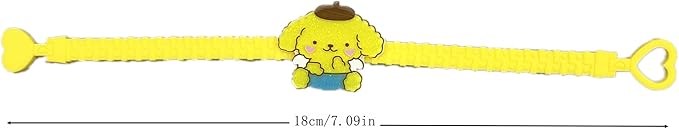 15pcs Cartoon Character Bracelets Wristband Bracelets for Birthday Party Supplies Favors Prize Rewards (dog)