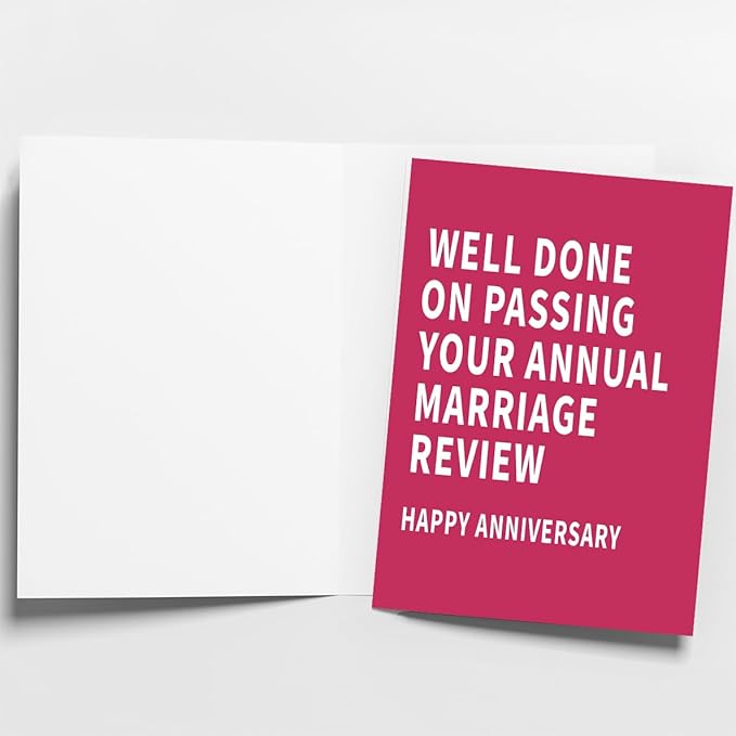Anniversary Card to Husband | Funny Anniversary Card & Gifts for Women, Men, Husband, Wife, Him, and Her | Happy