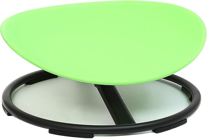 Kids Sensory Swivel Chair,Spin Chair for Autistic Kids,Sensory Spinning Toy Chair,Kids Coordination Sensory Swivel Products for Ages 3 Years and UP,Training Body Coordination(Green)