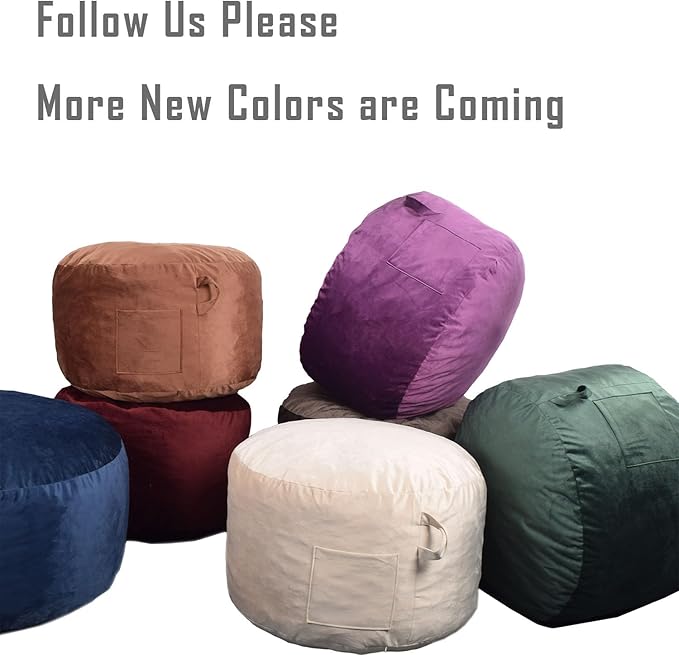 Bean Bag Chairs, Memory Foam Bean Bag Chair for Adults/Teens/Kids, High-Rebound Memory Foam Lazy Sofa Furniture for Living Room Bedroom College Dorm