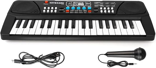 37 Key Upgrade Piano Keyboard for Kids Musical Toys Ages 3-5 Beginners Keyboard Piano with Microphone for 3 4 5 6 Year Old Boys Girls Gifts