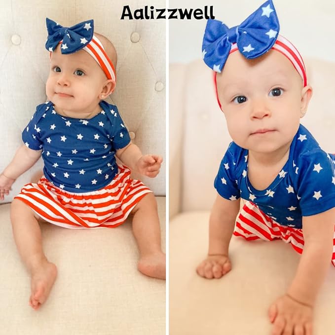 Aalizzwell Newborn Infant Baby Girls Bodysuit Dress