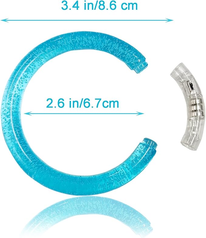 30 Pcs Glow In The Dark Bracelets, 6 Colors LED Bracelets Bulk Party Supplies for Kids and Adults, Glow Neon Party Favors Toys for Carnival Halloween Christmas Birthday Wedding