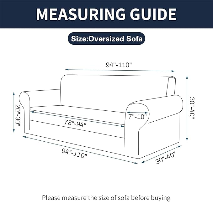 2025 New Stretch Oversized Sofa Slipcovers Couch Sofa Cover for 4 Seater Furniture Protector Covers with Elastic Bottom Jacquard Fabric Small Checks for Pets, Kids - Chocolate