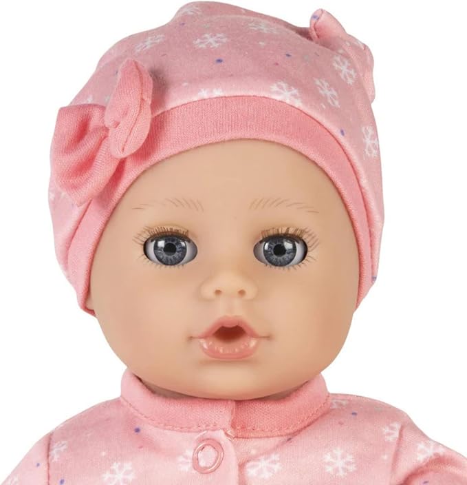 Adora Play Time Babies Collection, 13" Baby Doll with Doll Clothes and Accesories, Made with Sweet Baby Powder Scent, and GentleTouch Vinyl Body, Birthday Gift for Ages 1+ - Cozy Snowflakes