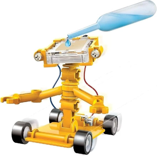 4M Toysmith, Green Science Salt Water Powered Robot Kit, STEAM Powered Kids, Beach Toy, For Boys & Girls 5+