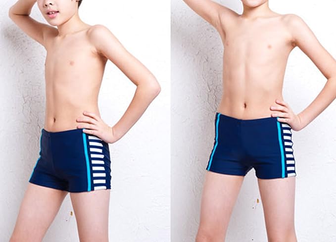 Aivtalk Kids Boys Swimming Trunks Swim Boxer Shorts Underpants Stripe