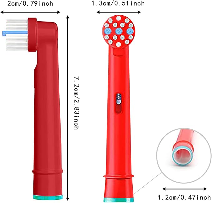 Kids Toothbrush Replacement Heads for Oral B Electric Toothbrush Replaced Brush Heads Soft Bristles for Children 8 Pack