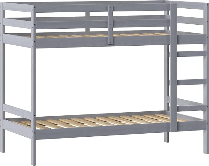 Walker Edison Modern Twin-Size Children's Bed Frame Bedroom, Twin-Size, Grey