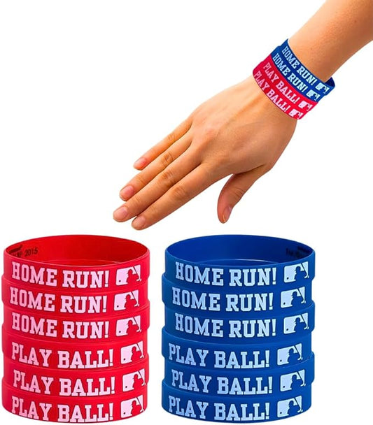 Amscan MLB Collection Rubber Bracelets, Party Favor