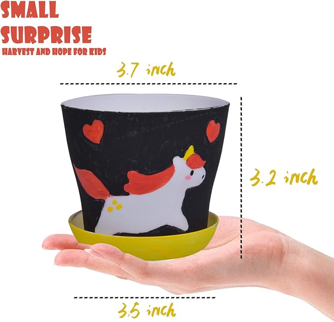 3 Set Paint & Plant Flower Gardening Kit - Gifts for Girls Ages 8-12, Arts and Crafts for Kids Ages 8-12, Kids Gardening Set, Birthday Toys Christmas Gifts for Girls Boys Ages 4 5 6 7 8 9 10 11 12