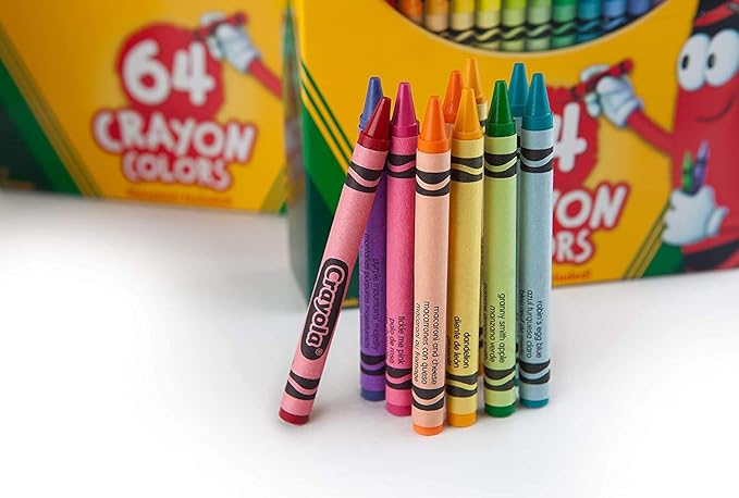 64-Pack Crayons with Sharpener