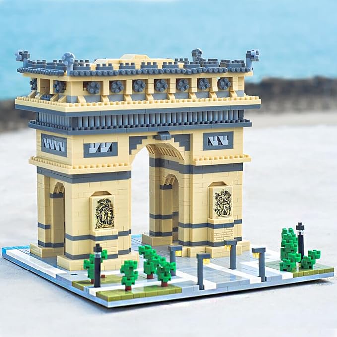 Arc De Triomphe Paris France Building Blocks Set (2020Pcs) Famous World Architecture Educational Toys Micro Bricks for Kids Adults