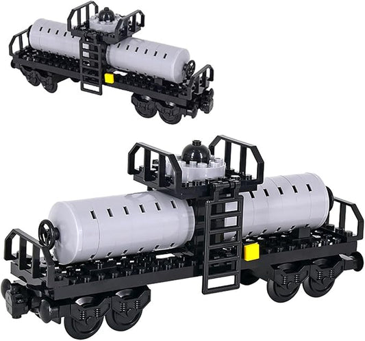 6IN1 City Freight Train Car Building Set, DIY Toys for Teens and Adults, Compatible with Lego 630 Building Accessory (Tanker Cart)