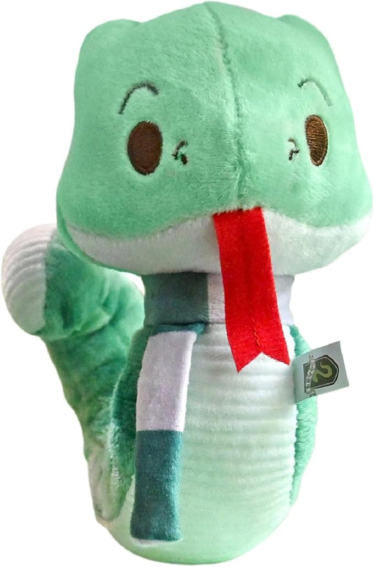 KIDS PREFERRED Harry Potter Slytherin Green Snake Plush Stuffed Animal with Embroidered Details and Green Stripped Scarf Hogwarts House Collectible for Babies, Toddlers, and Kids 6 Inches