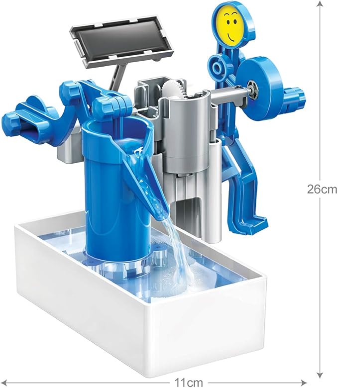 4M Green Science Solar Hybrid Power Water Pump DIY STEAM Powered Kids Science Kit