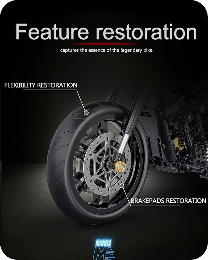 1:8 Motorcycle Building Set for Adults, Building Blocks for Adults, Collectible Toy for 14 15 16+ Years Old Boys, Teenage Boys Gifts on Birthday(579PCS)