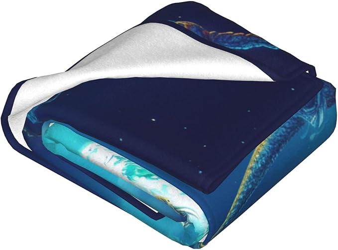 Meteor Dragon Blanket Dragon Throws Blanket Dragon Lover Gifts Dragon Decor Soft Cozy Fleece Plush Warm Flannel Bedding Blanket for Men Boys Girls Kids Adults Couch Travel 40"X50"