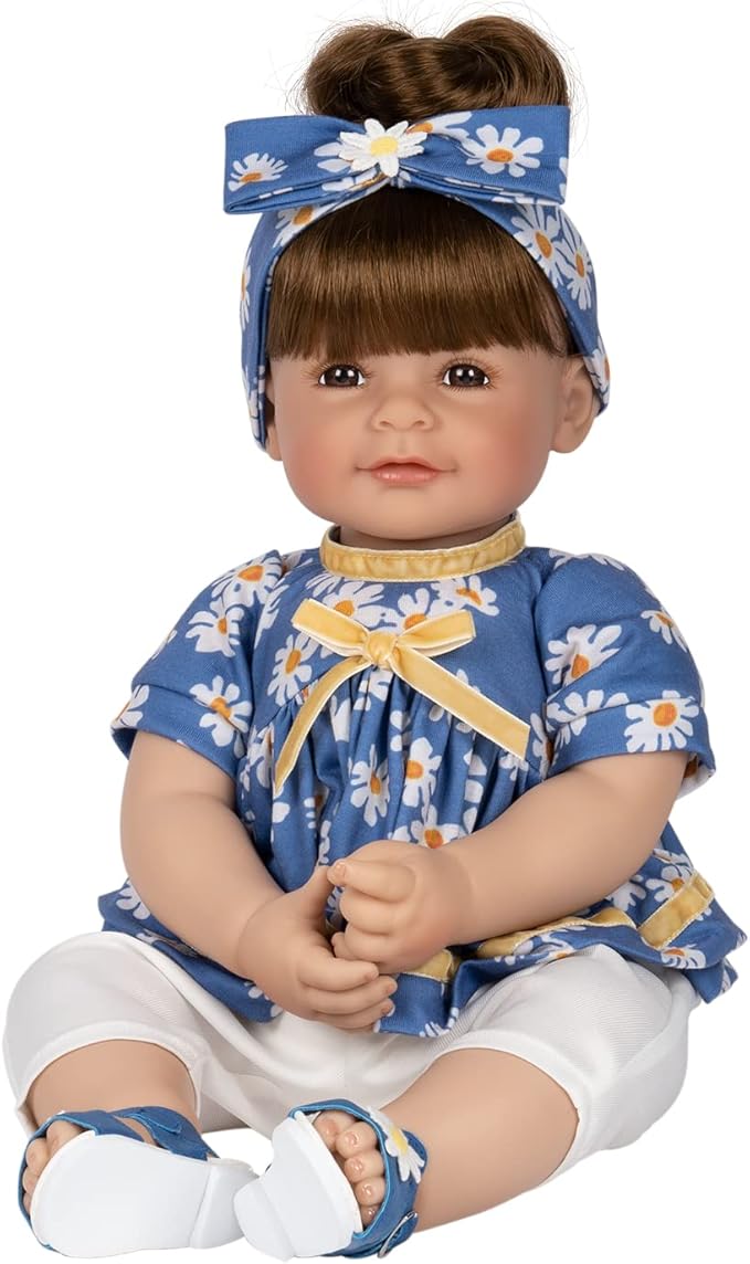 Adora Toddler Time Babies, 20" Premium Doll with Hand Painted Eyelashes and Face, Fresh Baby Powder Scent and Removable Clothing, Birthday Gift for Ages 6+ - Summer Lovin'