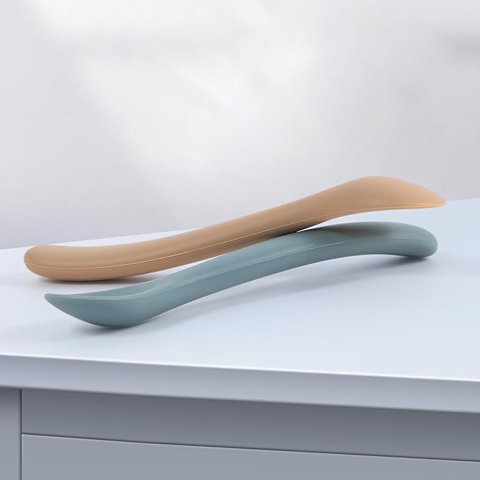 Baby Spoons, 6 Pack First Stage Silicone Baby Feeding Spoons, Soft Tip Feeding Baby Utensils, Baby Led Weaning Supplies Training Spoons, Dishwasher and Boil Safe