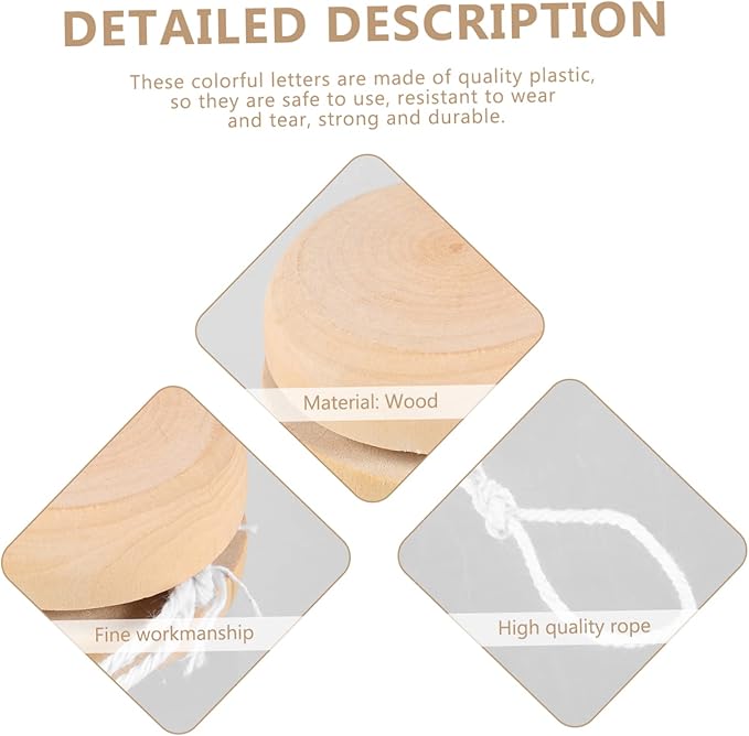 30 pcs Control Responsive Beginners Art Bearing Prizes Blank Xmas Boys and Favors Funny Children Birthday Stuffers Wood Wooden Craft Hand Party Bag Adults Unfinished