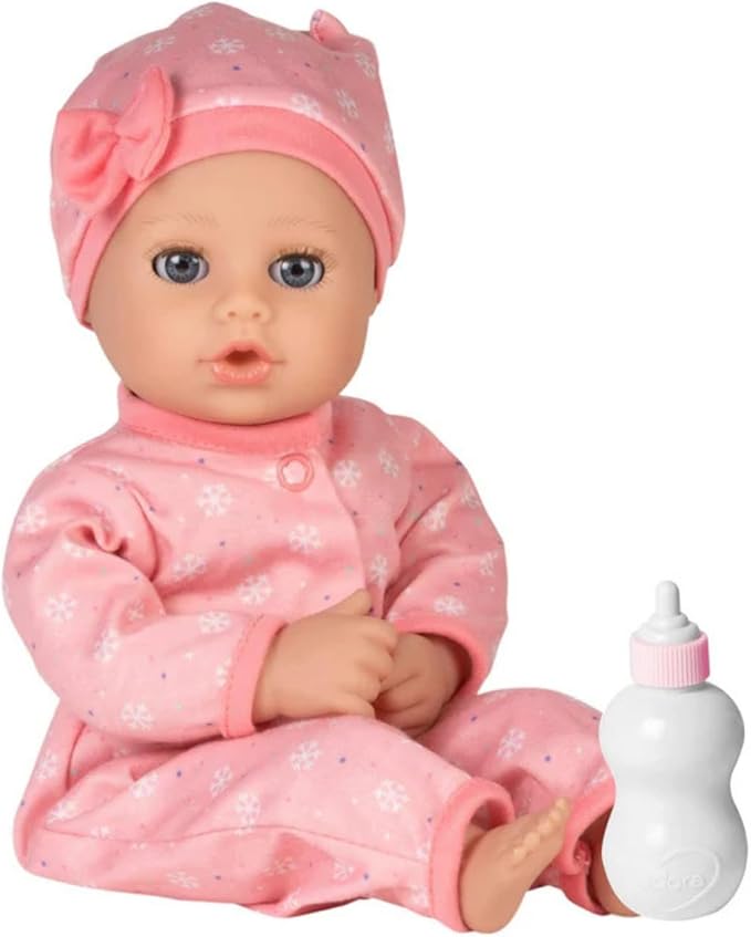 Adora Play Time Babies Collection, 13" Baby Doll with Doll Clothes and Accesories, Made with Sweet Baby Powder Scent, and GentleTouch Vinyl Body, Birthday Gift for Ages 1+ - Cozy Snowflakes