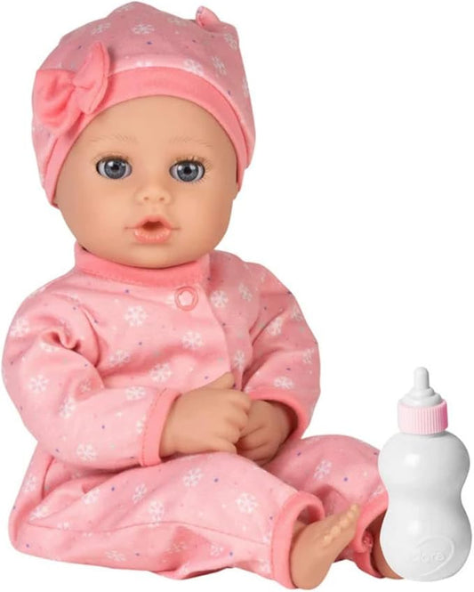 Adora Play Time Babies Collection, 13" Baby Doll with Doll Clothes and Accesories, Made with Sweet Baby Powder Scent, and GentleTouch Vinyl Body, Birthday Gift for Ages 1+ - Cozy Snowflakes