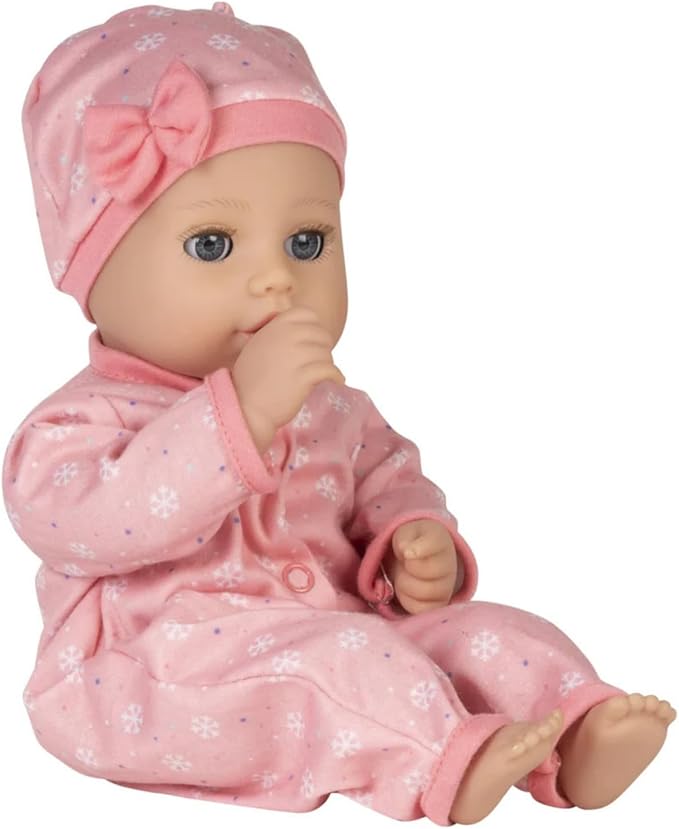 Adora Play Time Babies Collection, 13" Baby Doll with Doll Clothes and Accesories, Made with Sweet Baby Powder Scent, and GentleTouch Vinyl Body, Birthday Gift for Ages 1+ - Cozy Snowflakes