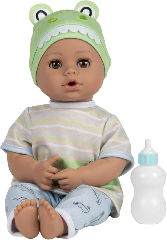 ADORA Play Time Babies Collection, 13" Baby Doll with Doll Clothes and Accesories, Made with Sweet Baby Powder Scent, and GentleTouch Vinyl Body, Birthday Gift for Ages 1+ - Later Alligator