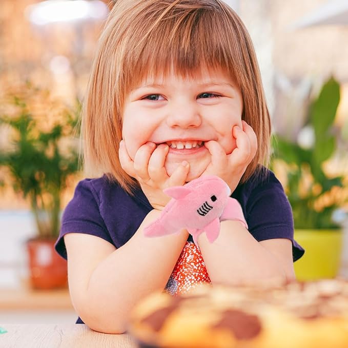 Abaodam Adultos 3pcs Plush Ring Slap Rings Slap Bracelet Animals Party Bracelets Slap Bracelet Stuffed Animal Slap Bracelets Kids Party Favors Plush Kids aldult pp Cotton