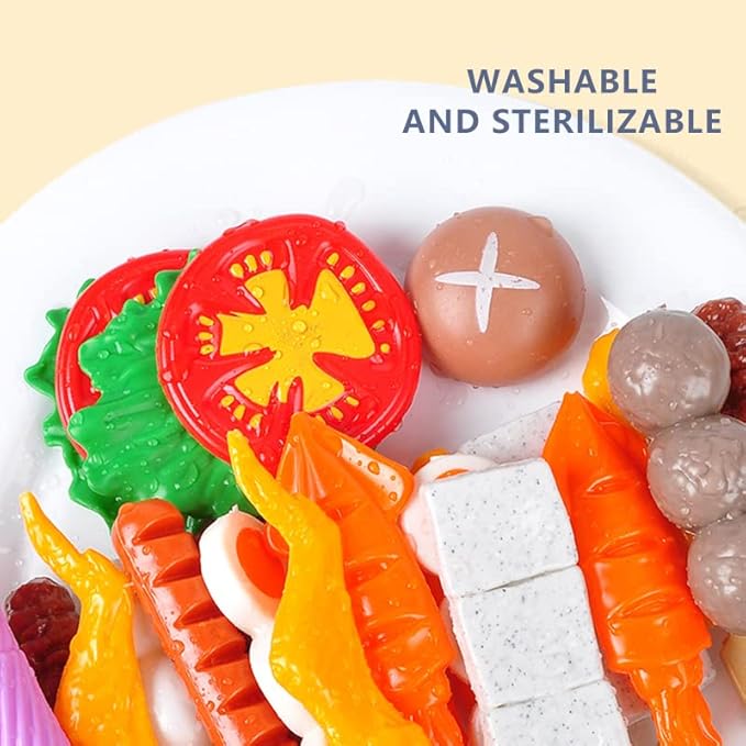 80 PCS BBQ Grill Playset Toy Barbecue Kitchen Cooking Playset, Interactive Grill Play Food BBQ Accessories Set for Girls Boys Toddler Play Cooking Set for Toddlers 1-3 Cooking Toys for Kids Ages 4-8