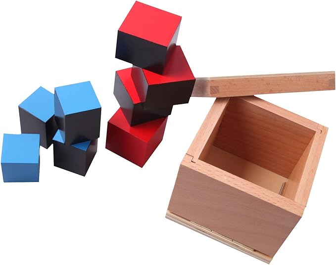 Adena Montessori Binomial Cube Montessori Sensorial Educational Toys for Kids Learning Early Educational Toys